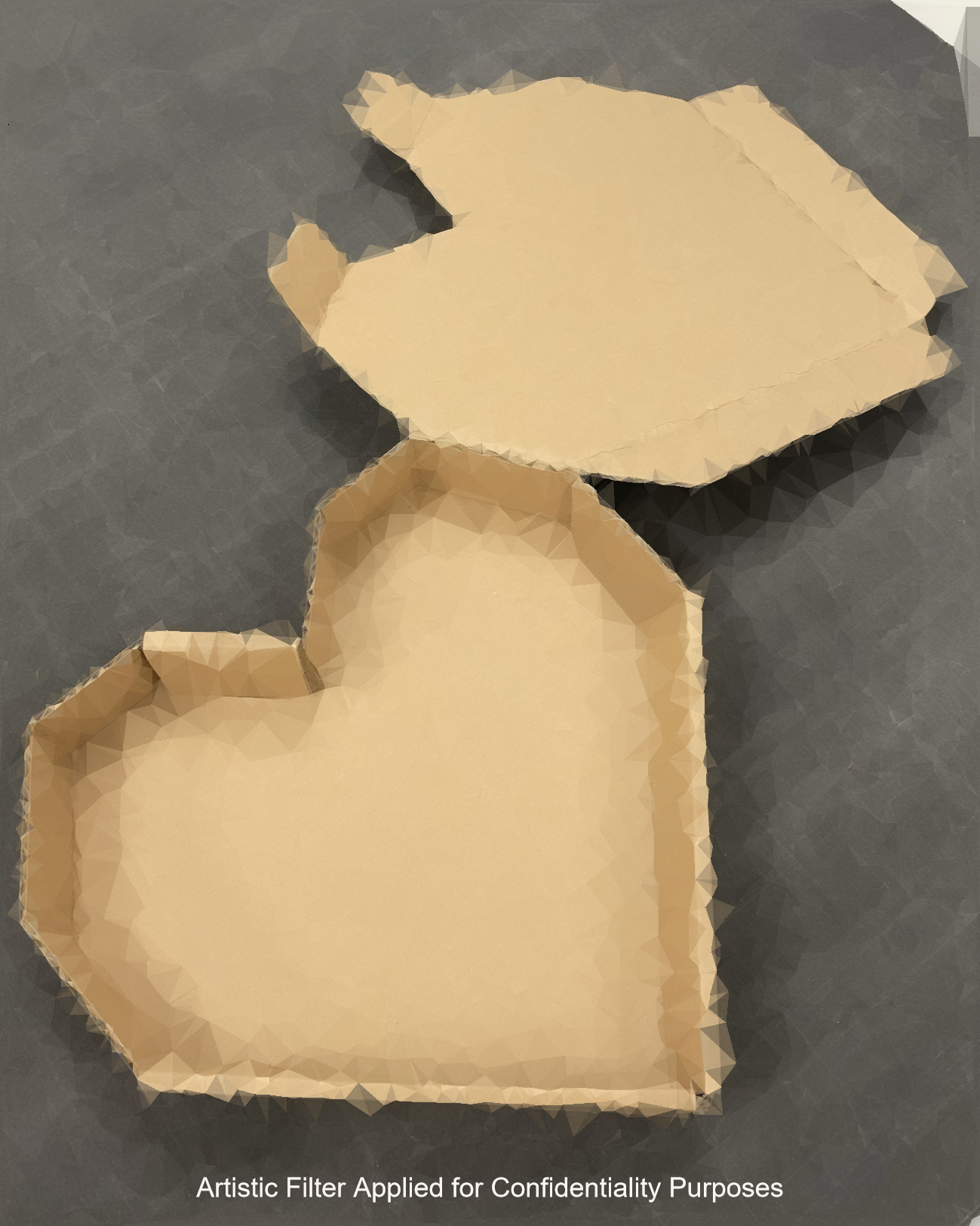 In my first month, I created this glue-less and single-piece heart-shaped pizza box